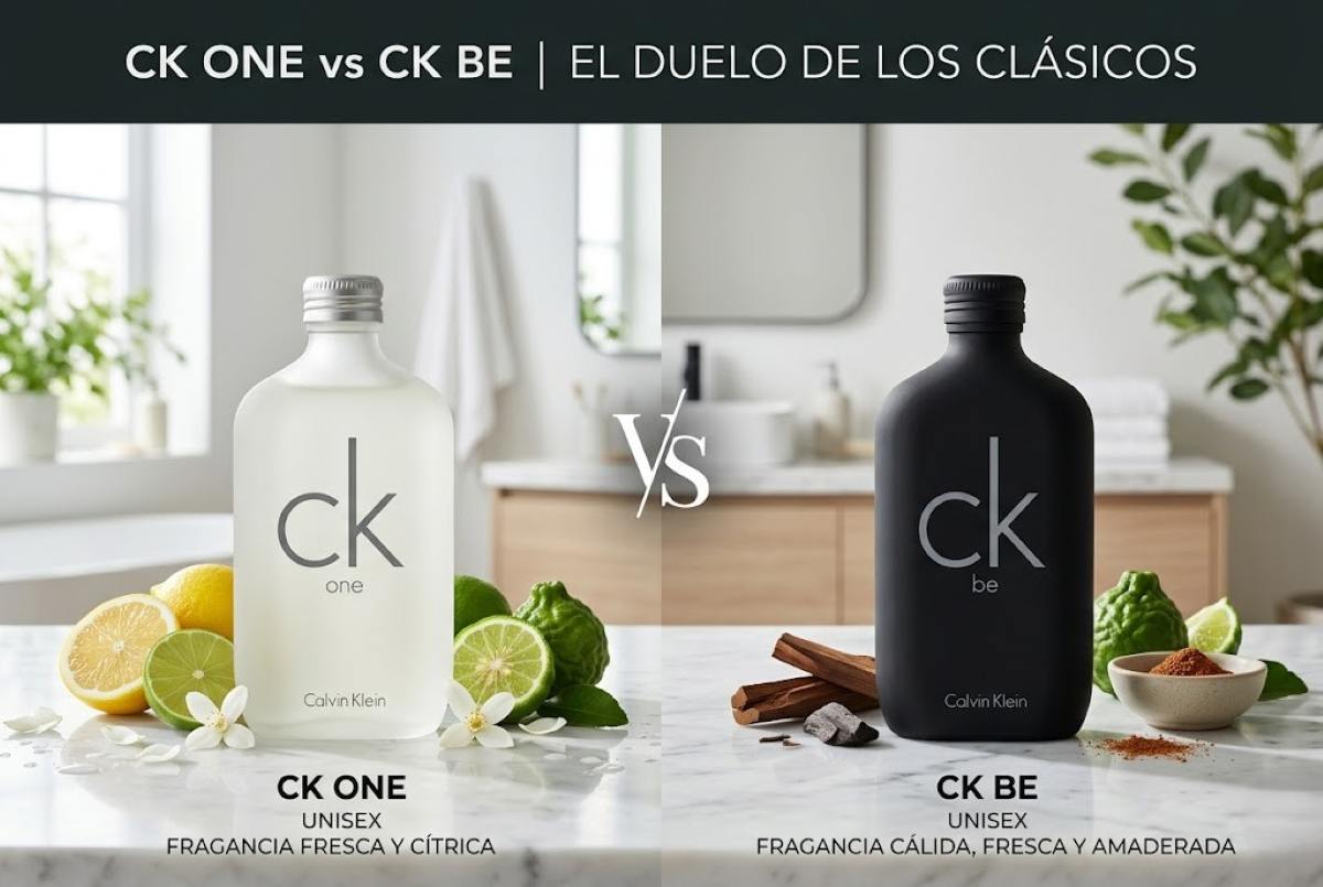CK One vs CK Be: guía comparativa para saber cuál es mejor