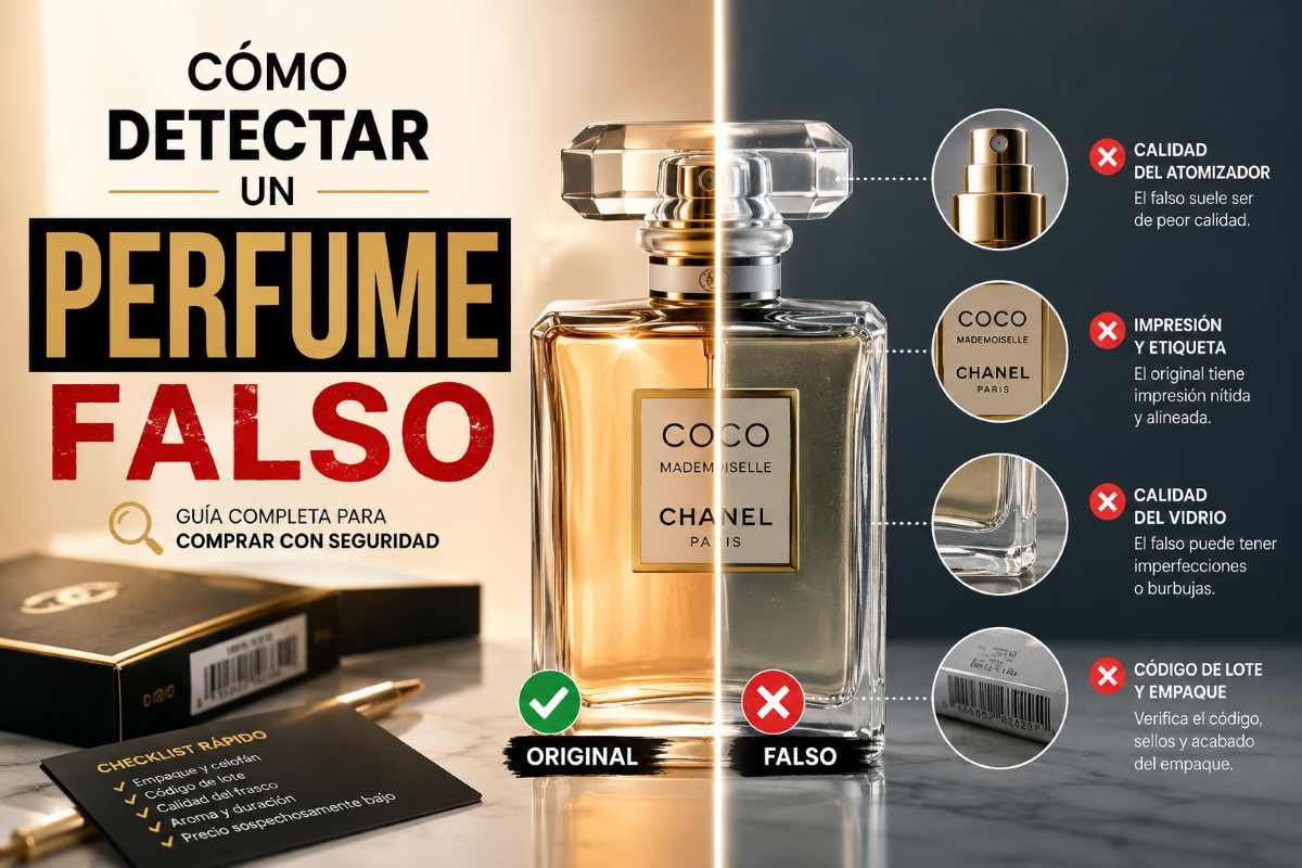 Cómo detectar perfumes falsos - Guía para no ser engañado en 2026
