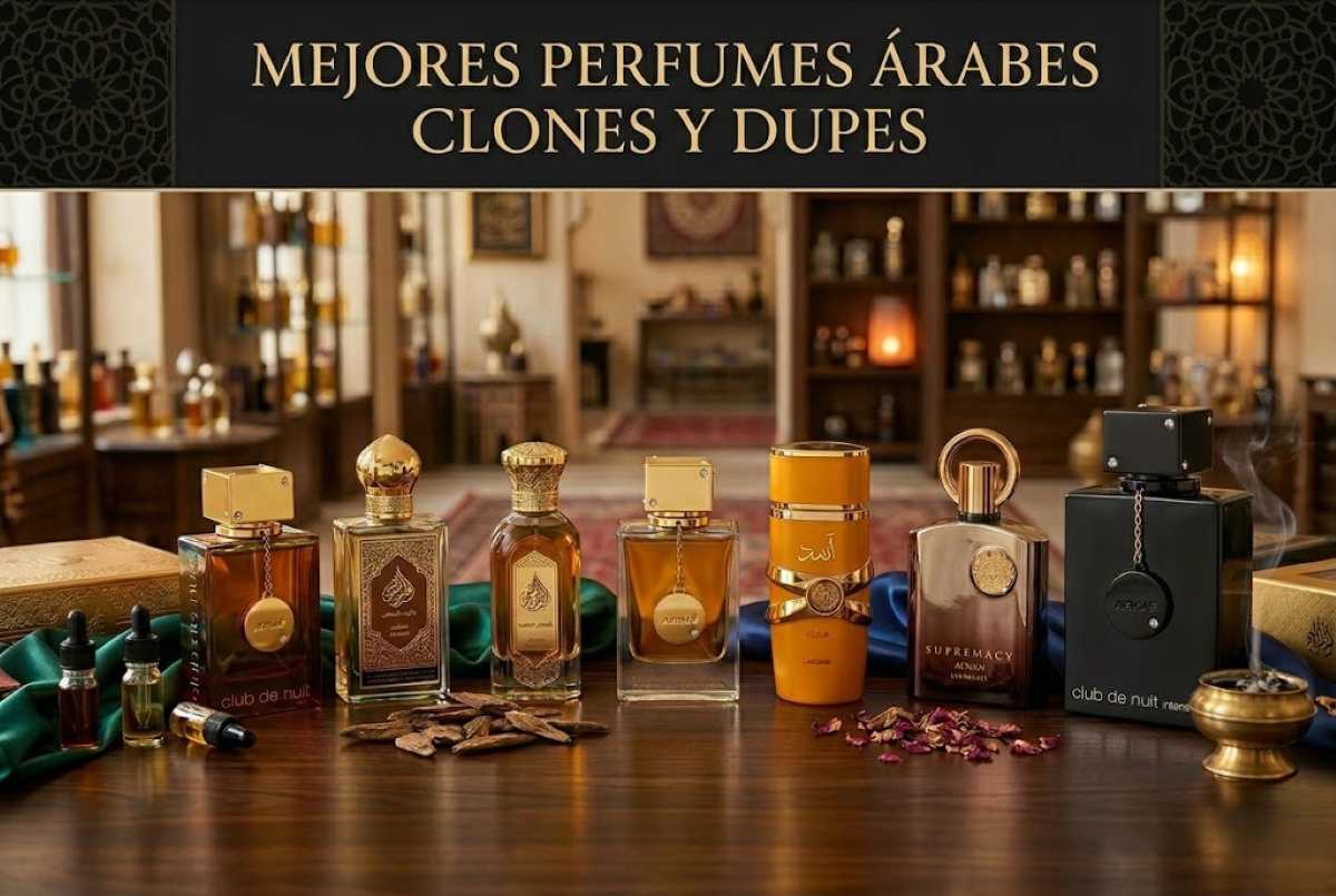 Mejores perfumes árabes 2026 - Guía completa con Clones y Dupes baratos