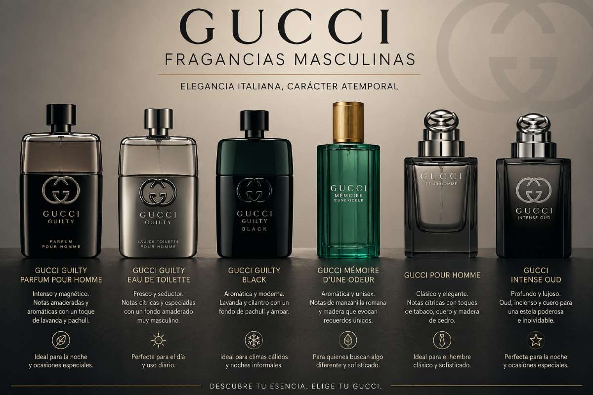 mejores perfumes para hombre de gucci