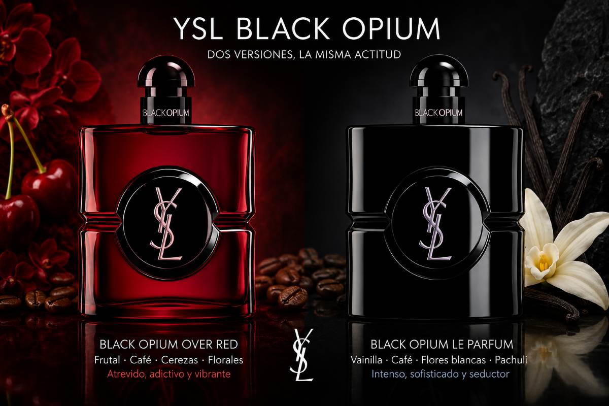 Black Opium Over Red y Black Opium Le Parfum: novedades 2026 de Yves Saint Laurent