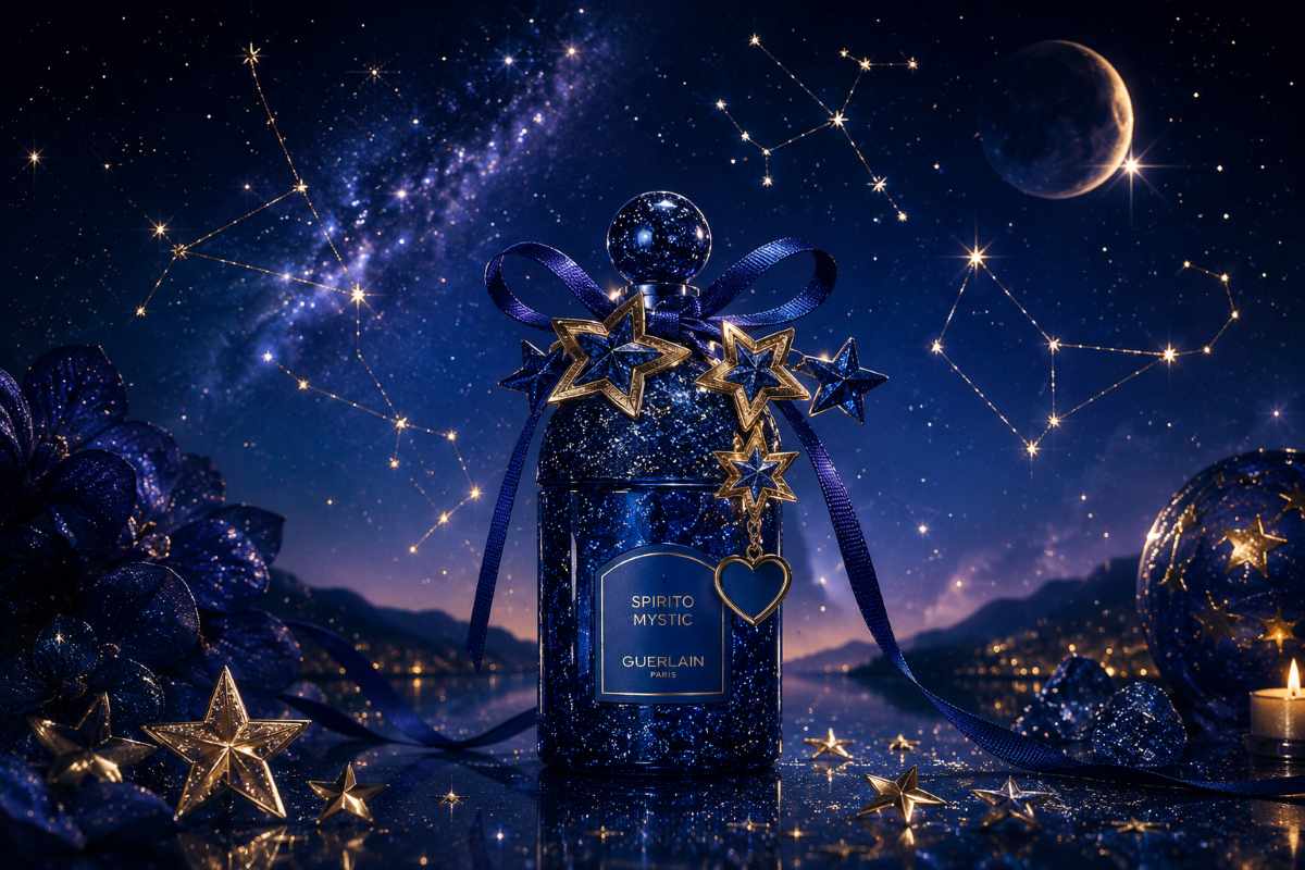 Amour Céleste: Guerlain viste de azul medianoche su fragancia dedicada al amor
