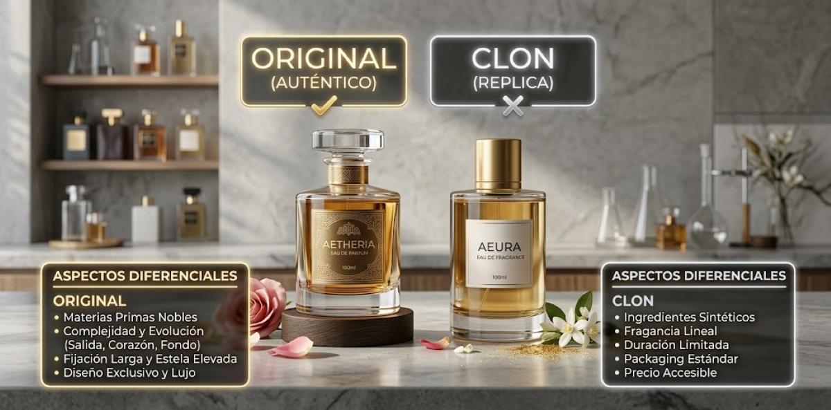 Diferencias entre perfume original y falso