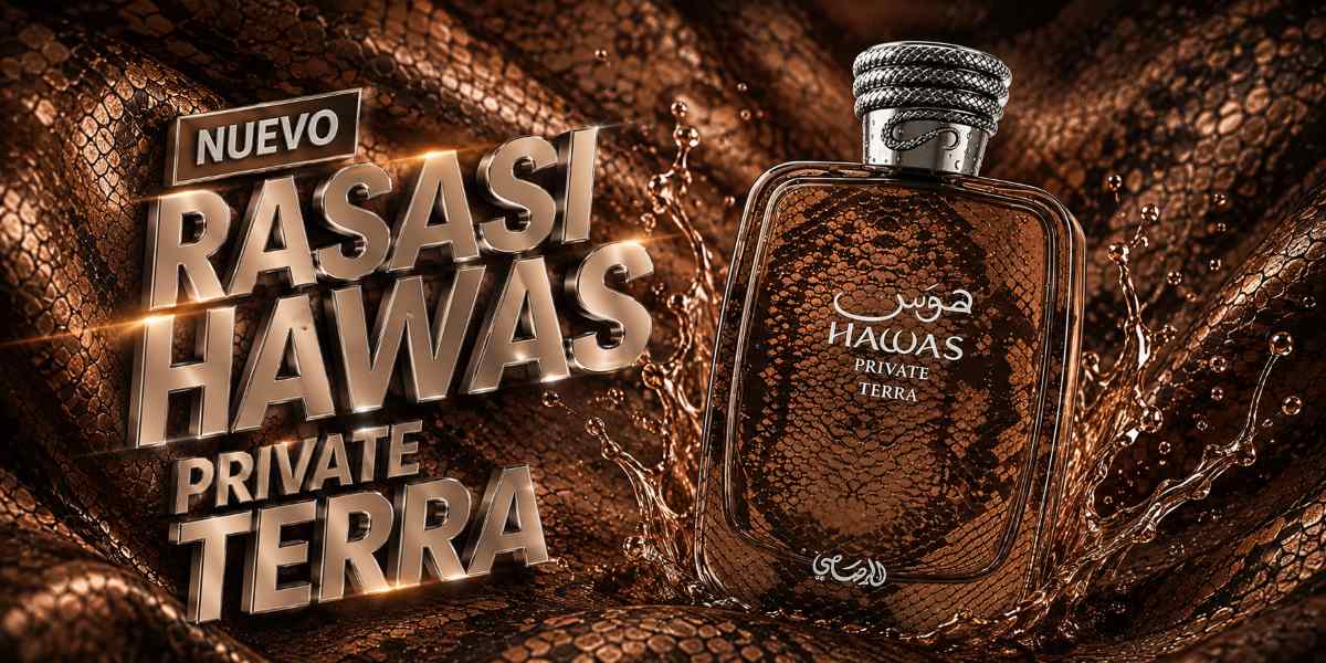 Rasasi Hawas Private Terra: El más mineral y oscuro de la línea Private 2026