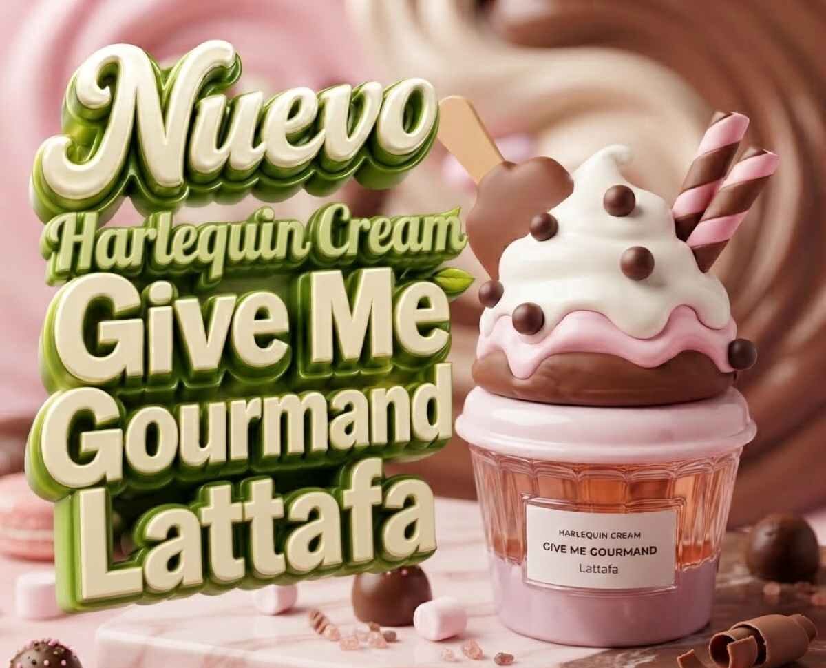 Lattafa Give Me Gourmand Harlequin Cream: el lanzamiento más dulce de 2026