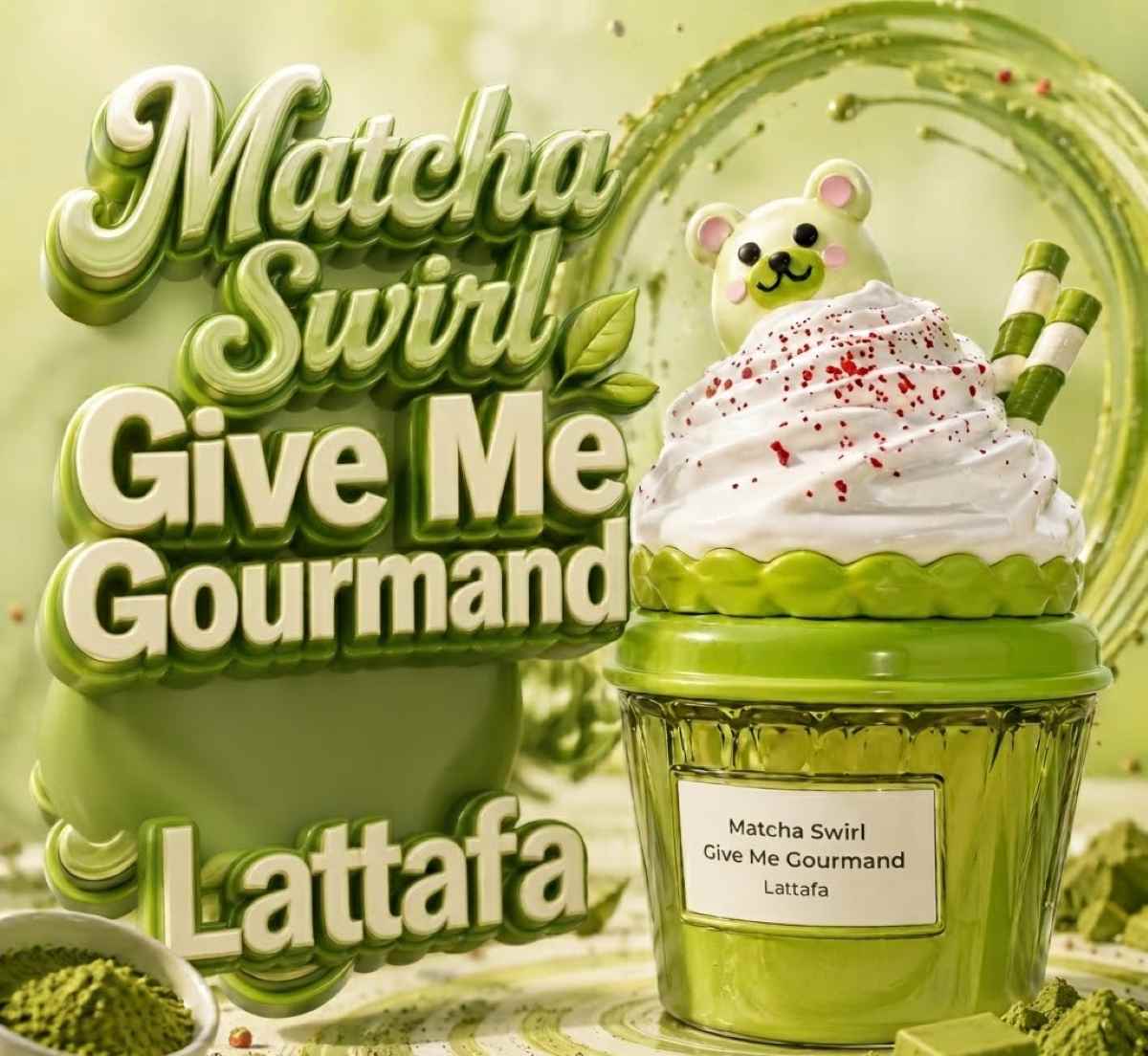 Lattafa Give Me Gourmand Matcha Swirl: el nuevo perfume árabe inspirado en el Matcha