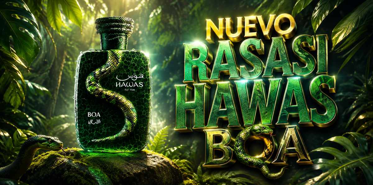 Rasasi Hawas Boa: el nuevo perfume frutal, prufundo y elegante de la línea Hawas
