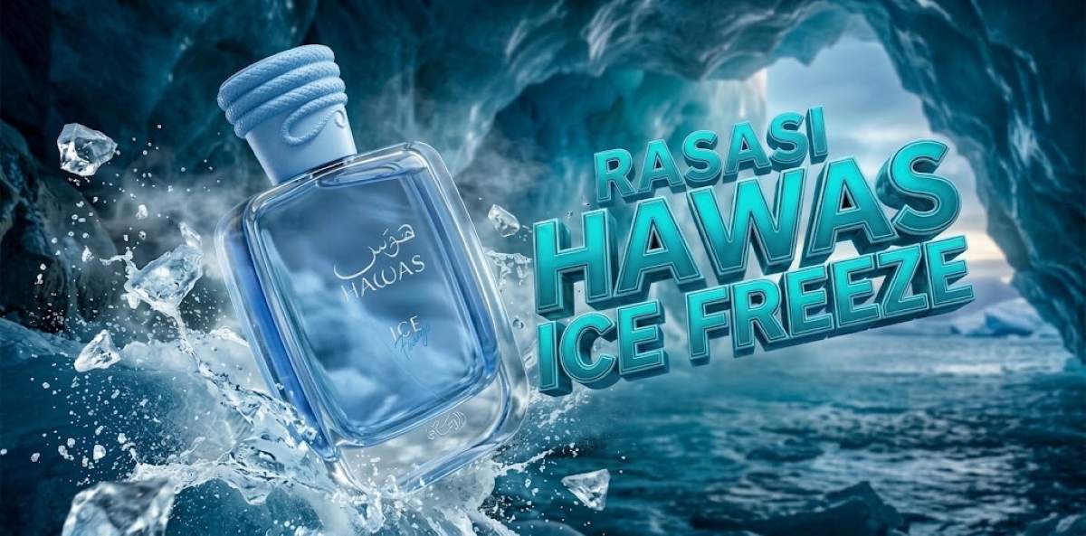 Rasasi Hawas Ice Freeze: el más helado y especiado de la saga llega en 2026